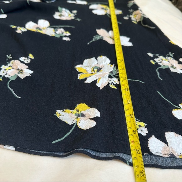 FREE PEOPLE Black All Yours Floral A-Line Mini Dress - Size:8 - Picture 11 of 12